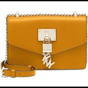DKNY elissa small leather flap shoukd bag